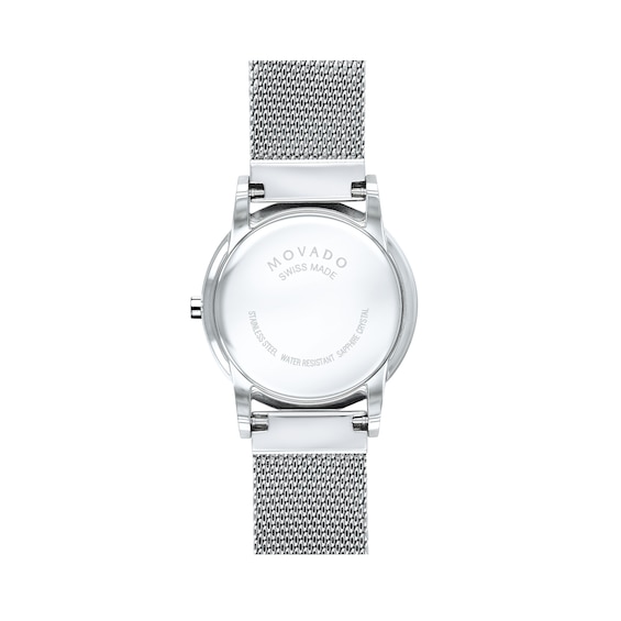 Ladies' Movado Museum® Classic Mesh Watch with Black Dial (Model: 0607220)