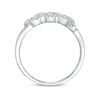 Thumbnail Image 5 of 0.45 CT. T.W. Diamond Three Stone Twist Frame Engagement Ring in 10K White Gold