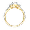 0.95 CT. T.W. Diamond Three Stone Braid Engagement Ring in 10K Gold