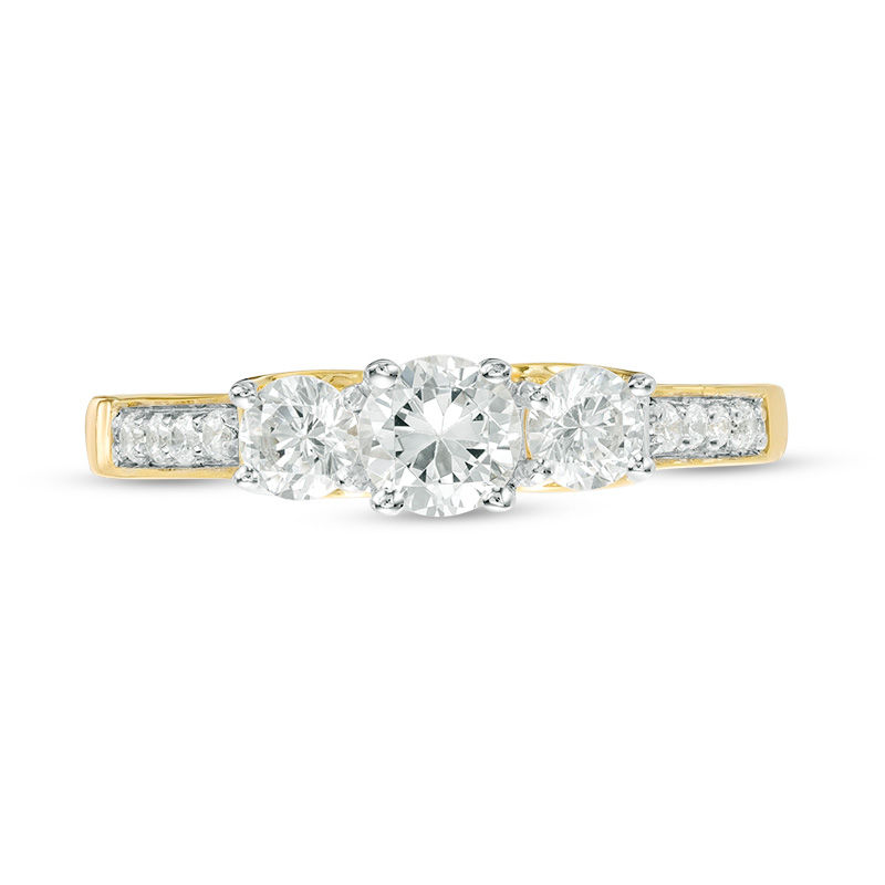 0.69 CT. T.W. Diamond Three Stone Engagement Ring in 10K Gold|Peoples Jewellers