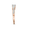 0.69 CT. T.W. Diamond Three Stone Engagement Ring in 10K Rose Gold