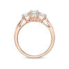 0.69 CT. T.W. Diamond Three Stone Engagement Ring in 10K Rose Gold