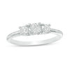 0.45 CT. T.W. Diamond Three Stone Engagement Ring in 10K Gold