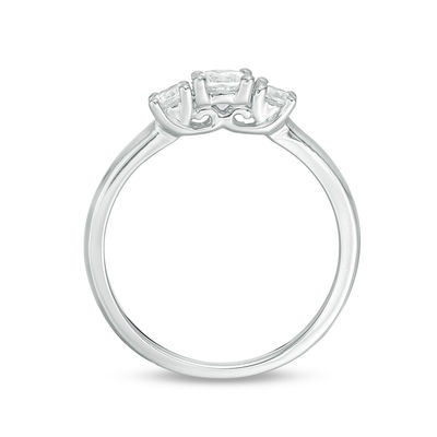 0.45 CT. T.W. Diamond Three Stone Engagement Ring in 10K Gold