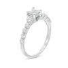 0.95 CT. T.W. Princess-Cut Diamond Three Stone Engagement Ring in 10K Gold