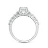 Thumbnail Image 4 of 0.95 CT. T.W. Princess-Cut Diamond Three Stone Engagement Ring in 10K White Gold