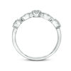 Thumbnail Image 5 of 0.18 CT. T.W. Composite Diamond Flower and Leaf Stackable Band in 10K White Gold