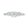 Thumbnail Image 5 of 0.37 CT. T.W. Diamond Leaf-Sides Engagement Ring in 10K White Gold