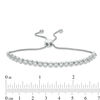 1.45 CT. T.W. Diamond Bezel-Set Bolo Bracelet in 10K White Gold - 9.5"