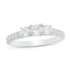 Thumbnail Image 0 of 0.95 CT. T.W. Diamond Past Present Future® Engagement Ring in 10K White Gold