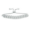 Thumbnail Image 0 of 0.18 CT.T.W. Diamond Vertical Bar Bolo Bracelet in Sterling Silver - 9.5"