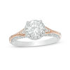 1.25 CT. T.W. Certified Canadian Diamond Frame Engagement Ring in 14K Two-Tone Gold (I/I2)