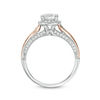 Thumbnail Image 4 of 1.25 CT. T.W. Certified Canadian Diamond Frame Engagement Ring in 14K Two-Tone Gold (I/I2)