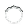 Thumbnail Image 4 of 0.29 CT. T.W. Black Diamond Zig-Zag Band in 10K White Gold