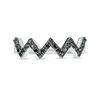 Thumbnail Image 5 of 0.29 CT. T.W. Black Diamond Zig-Zag Band in 10K White Gold