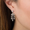 Thumbnail Image 1 of 0.18 CT. T.W. Diamond Vintage-Style Chandelier Drop Earrings in Sterling Silver