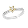 Enchanted Disney Tinker Bell 0.085 CT. T.W. Diamond Star Ring in Sterling Silver and 10K Gold