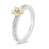 Thumbnail Image 1 of Enchanted Disney Tinker Bell 0.085 CT. T.W. Diamond Star Ring in Sterling Silver and 10K Gold