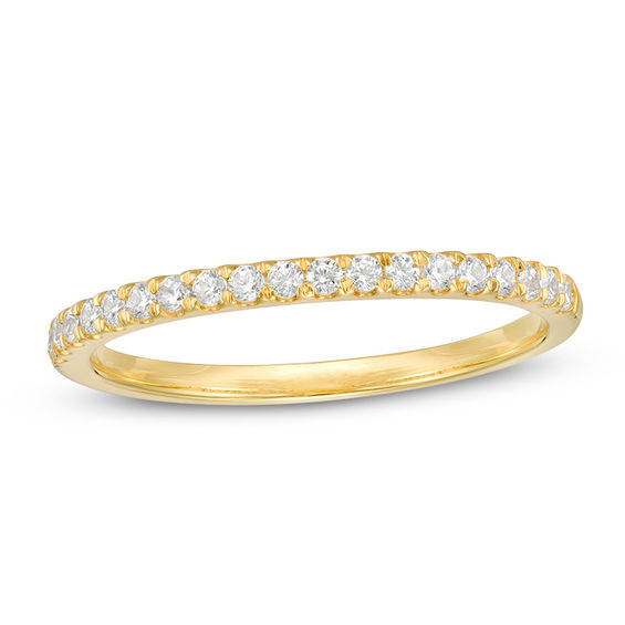 0.23 CT. T.W. Diamond Ribbon Wedding Band in 10K Gold