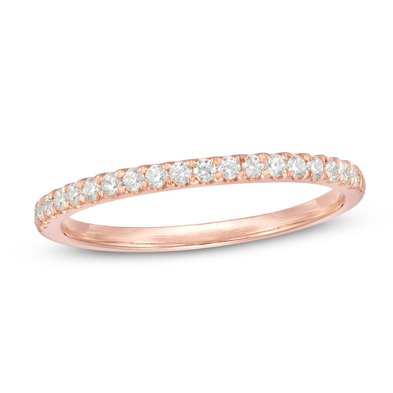 0.23 CT. T.W. Diamond Wedding Band in 10K Rose Gold|Peoples Jewellers