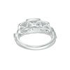 0.50 CT. T.W. Princess-Cut Diamond Past Present Future® Frame Twist Engagement Ring in 10K White Gold