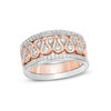 Thumbnail Image 0 of Convertibilities 0.45 CT. T.W. Diamond Loop Three Piece Stackable Band Set in 10K Two-Tone Gold