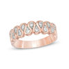 Convertibilities 0.45 CT. T.W. Diamond Loop Three Piece Stackable Band Set in 10K Two-Tone Gold