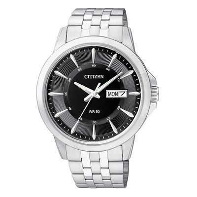 Men's Citizen Quartz Watch with Black Dial (Model: BF2011-51E)