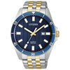 Thumbnail Image 0 of Men's Citizen Quartz Watch Two-Tone Watch with Blue Dial (Model: BI5054-53L)