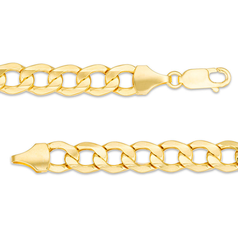 Men's 7.0mm Light Curb Chain Necklace in 14K Gold - 28"|Peoples Jewellers