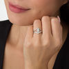 Thumbnail Image 3 of Convertibilities 0.23 CT. T.W. Diamond Pear-Shaped Chevron Three-in-One Ring in Sterling Silver