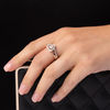 Convertibilities 0.09 CT. T.W. Diamond Heart Frame Three-in-One Ring in Sterling Silver and 10K Rose Gold