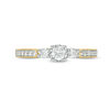 0.45 CT. T.W. Diamond Three Stone Vintage-Style Engagement Ring in 10K Gold