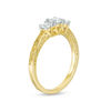 Thumbnail Image 2 of 0.45 CT. T.W. Diamond Three Stone Filigree Scroll Engagement Ring in 10K Gold