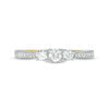 Thumbnail Image 5 of 0.58 CT. T.W. Diamond Three Stone Engagement Ring in 10K Gold