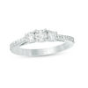 Thumbnail Image 1 of 0.58 CT. T.W. Diamond Three Stone Engagement Ring in 10K White Gold