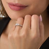 Thumbnail Image 2 of 0.58 CT. T.W. Diamond Three Stone Engagement Ring in 10K White Gold