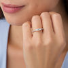 Thumbnail Image 3 of 0.58 CT. T.W. Diamond Three Stone Engagement Ring in 10K Rose Gold