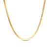 Thumbnail Image 0 of Ladies' 2.8mm Herringbone Chain Necklace in Hollow 14K Gold - 18"