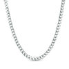 Thumbnail Image 0 of Men's 5.0mm Cuban Curb Chain Necklace in Solid 14K White Gold - 20"