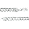 Thumbnail Image 1 of Men's 5.7mm Curb Chain Necklace in Hollow 14K White Gold - 22"