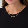 Thumbnail Image 1 of Ladies' 3.15mm Diamond-Cut Franco Snake Chain Necklace in Hollow 14K Gold - 18"