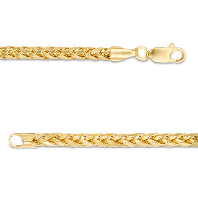 Ladies' 3.15mm Diamond-Cut Franco Snake Chain Necklace in Hollow 14K Gold - 18"