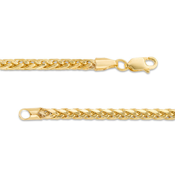 Men's 3.15mm Diamond-Cut Franco Snake Chain Necklace in Hollow 14K Gold - 24"