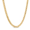 Thumbnail Image 1 of Men's 4.5mm Diamond-Cut Franco Snake Chain Necklace in Hollow 14K Gold - 28&quot;