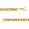 Men's 4.5mm Diamond-Cut Franco Snake Chain Necklace in Hollow 14K Gold - 28"