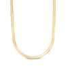 Thumbnail Image 0 of Ladies' 4.0mm Herringbone Chain Necklace in 14K Gold - 18"