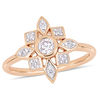 Thumbnail Image 0 of 0.33 CT. T.W. Diamond Geometric Flower Engagement Ring in 10K Rose Gold