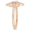 Thumbnail Image 1 of 0.33 CT. T.W. Diamond Geometric Flower Engagement Ring in 10K Rose Gold