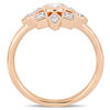 Thumbnail Image 2 of 0.33 CT. T.W. Diamond Geometric Flower Engagement Ring in 10K Rose Gold